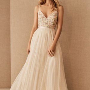 NWT Needle & Thread Embroidered Cami Wedding Dress